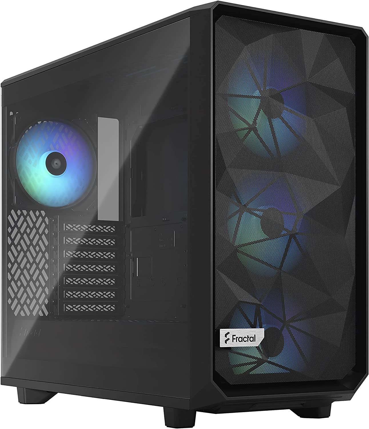 Fractal Design Meshify 2 Lite RGB TG Light Tint Black, E-ATX, Power supply included No Datora korpuss