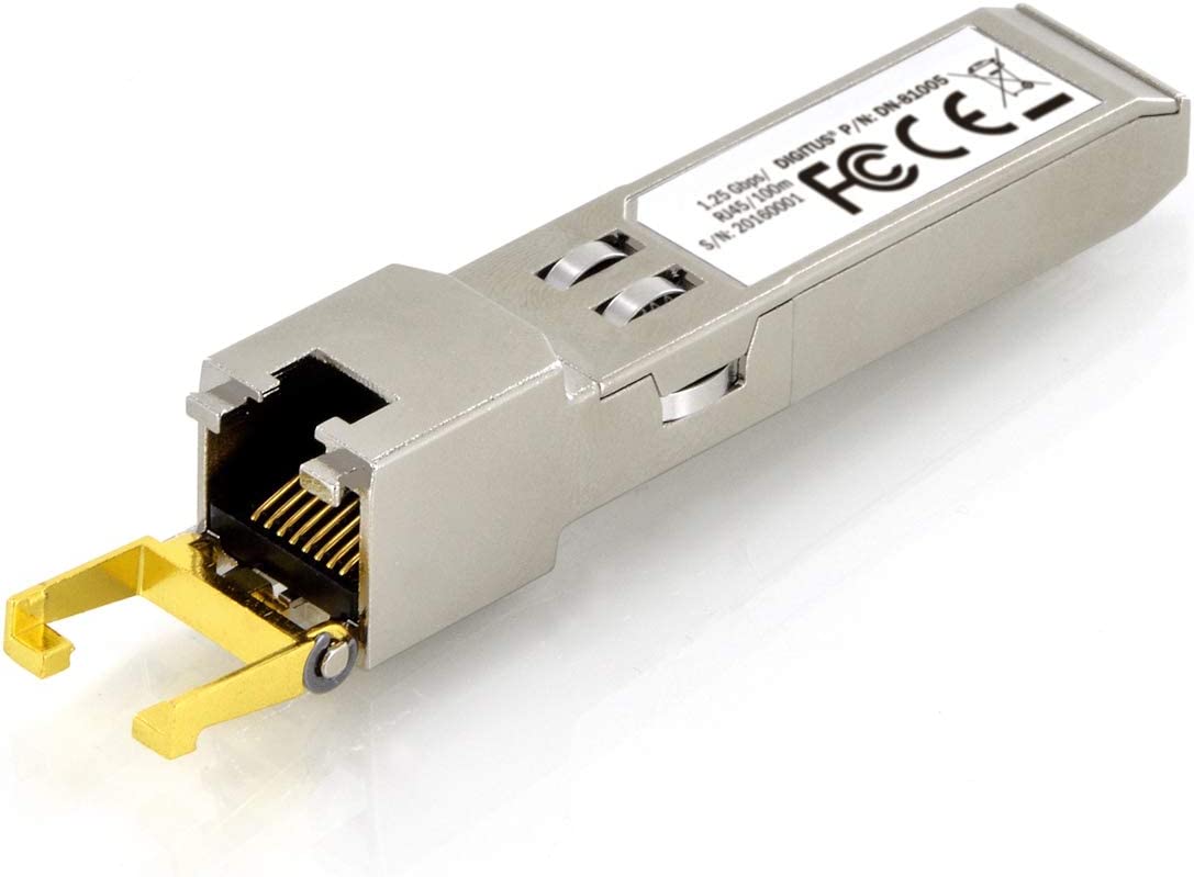 SFP Modul DIGITUS 10/100/1000Base-T bis 100m datortīklu aksesuārs