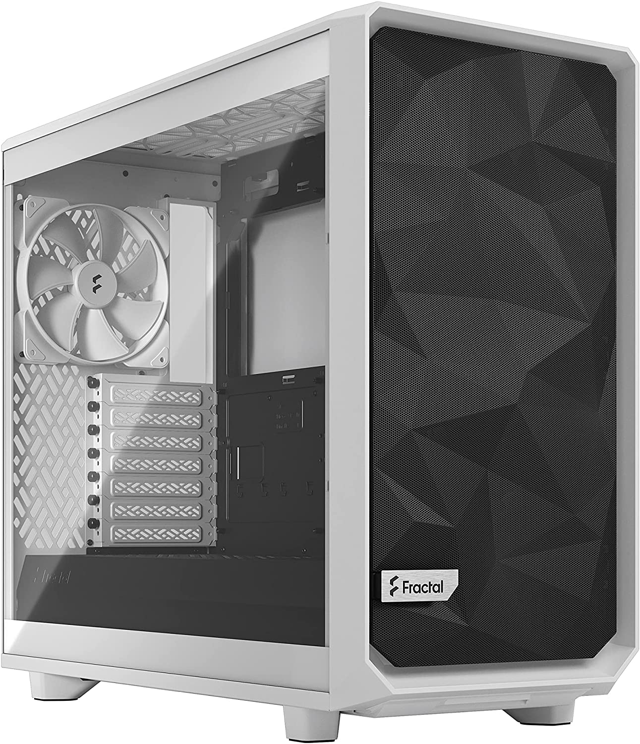 Fractal Design Meshify 2 Lite TG Clear White, E-ATX, Power supply included No Datora korpuss