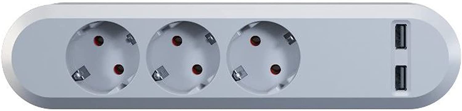 Bachmann USB SMART 381.801, 3-way power strip (white) TV aksesuāri