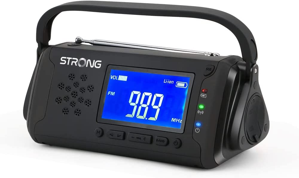 Strong EPR 1500, radio (black, FM, MW, power bank) EPR 1500 (9120072374968) radio, radiopulksteņi