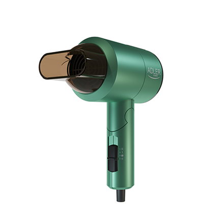 Adler Hair Dryer AD 2265 1100 W, Number of temperature settings 2, Green Matu fēns