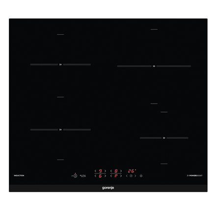 Gorenje Hob IT641BCSC7  Induction, Number of burners/cooking zones 4, Electronic, Timer, Black, Display plīts virsma