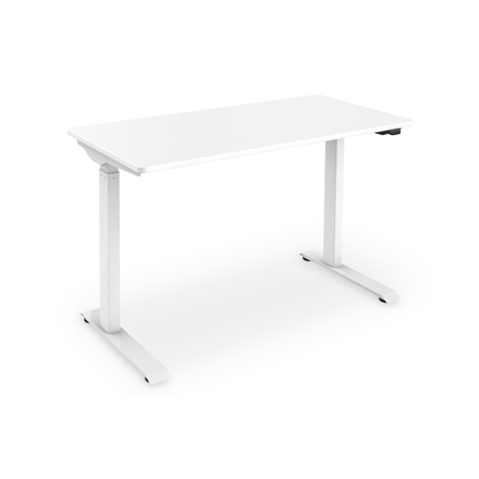 Digitus Electric height adjustable desk, 73 - 123 cm, Maximum load weight 50 kg, Metal, White