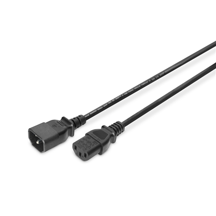 Extension cable to PC - black - 1.8 m kabelis, vads