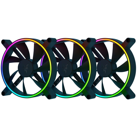 Razer Kunai Chroma RGB 140mm LED PWM Performance Fan - 3 Pack procesora dzesētājs, ventilators