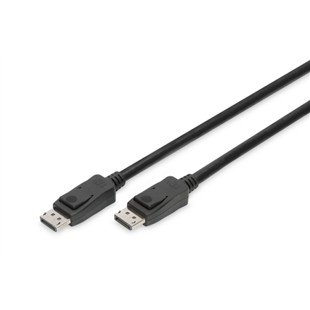 DIGITUS DisplayPort Cable 3m DP St/St m/lock UHD 8K kabelis, vads