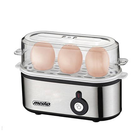 Mesko MS 4485 egg cooker 3 egg(s) 210 W Black,Silver,Transparent