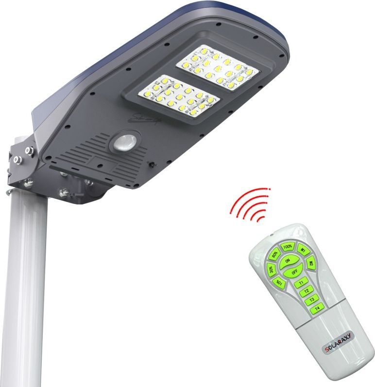 PowerNeed Oswietlenie uliczne, lampa solarna 6.4W z czujnikiem ruchu (SCL01) SCL01 (5908246725662) kabatas lukturis