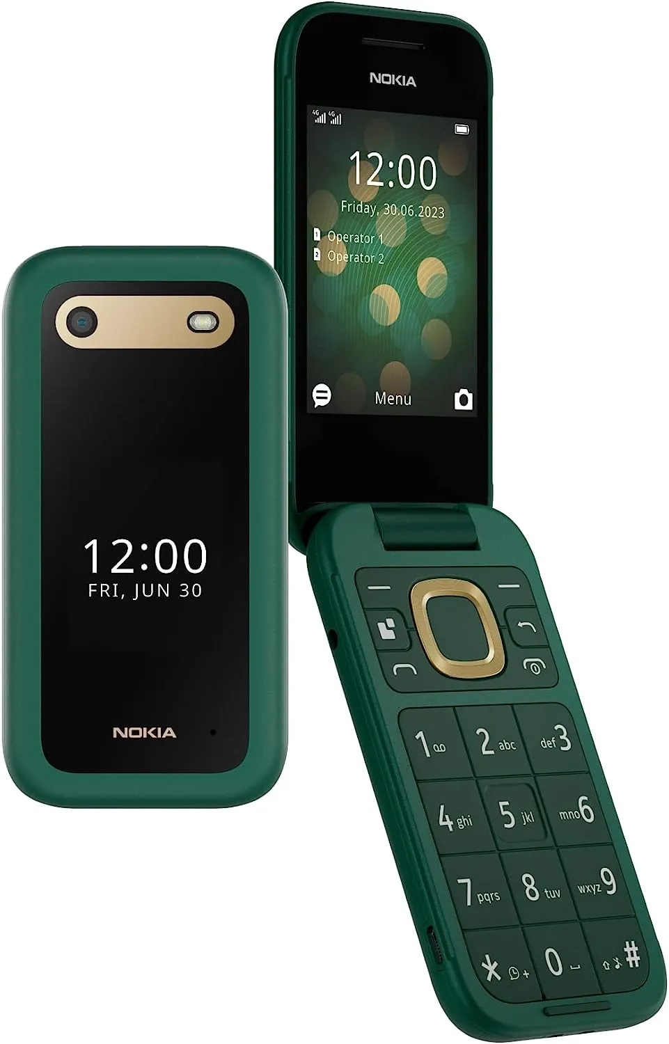 Nokia 2660 Flip Dual SIM Lush Green Mobilais Telefons