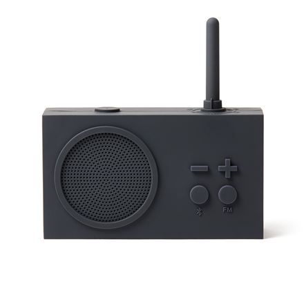 LEXON FM radio and wireless speaker TYKHO3 Portable, Wireless connection, Dark Grey, Bluetooth datoru skaļruņi