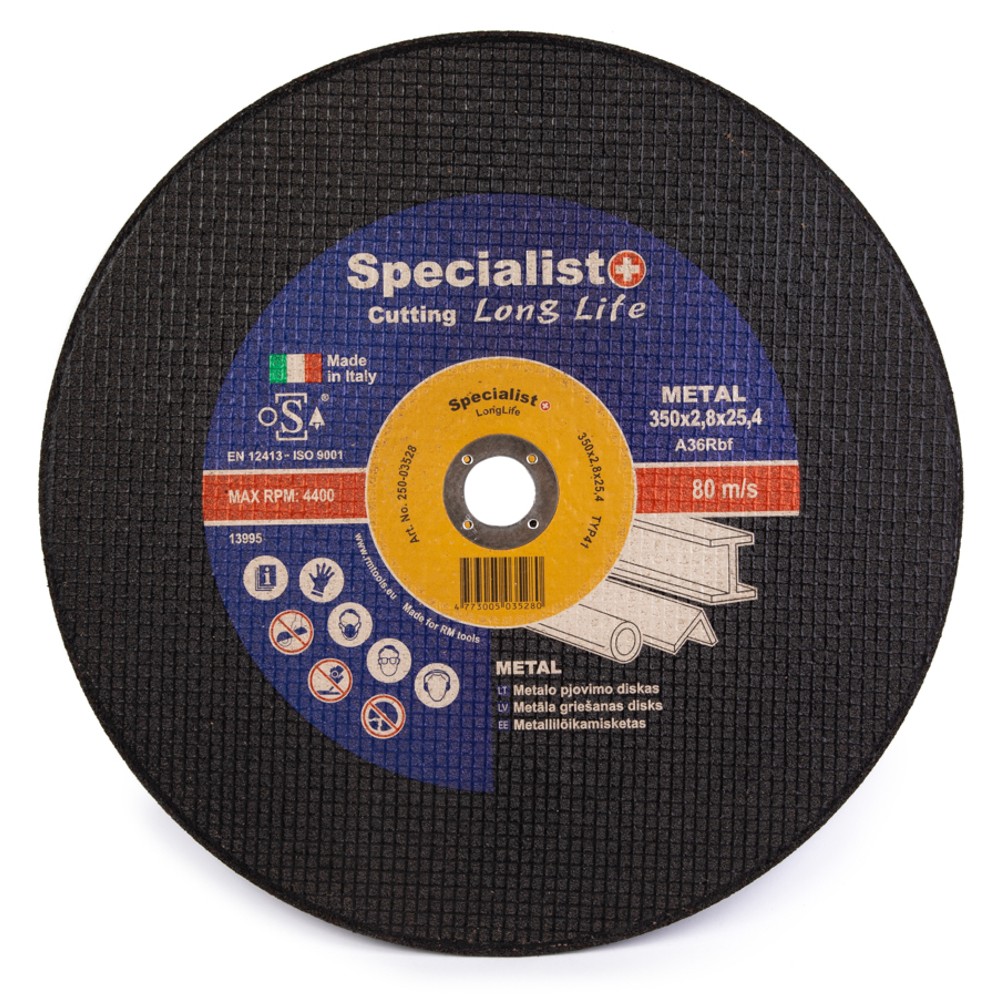 SPECIALIST+ metāla griešanas disks, 350x2,8x25,4 mm