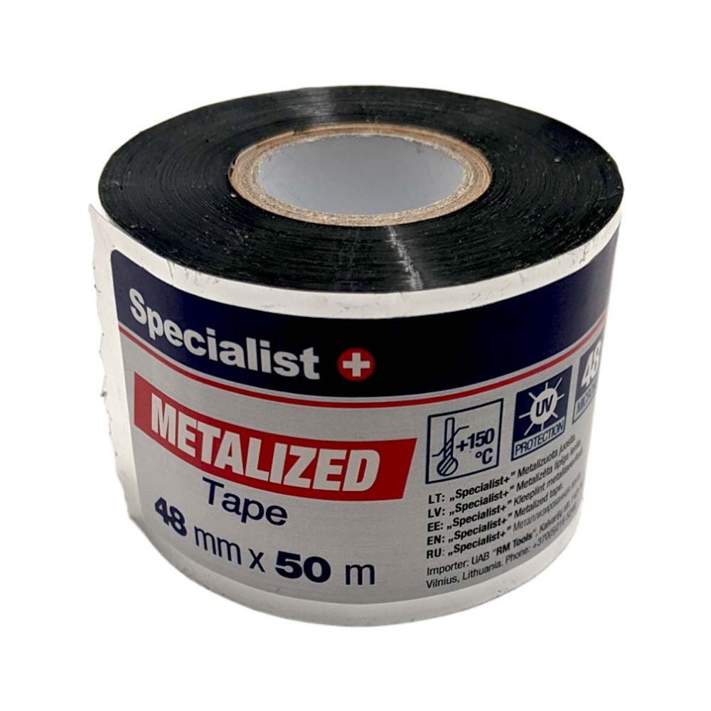 SPECIALIST+ metalizēta lente, 48 mm x 50 m 40/2-65050 (4773005065058)