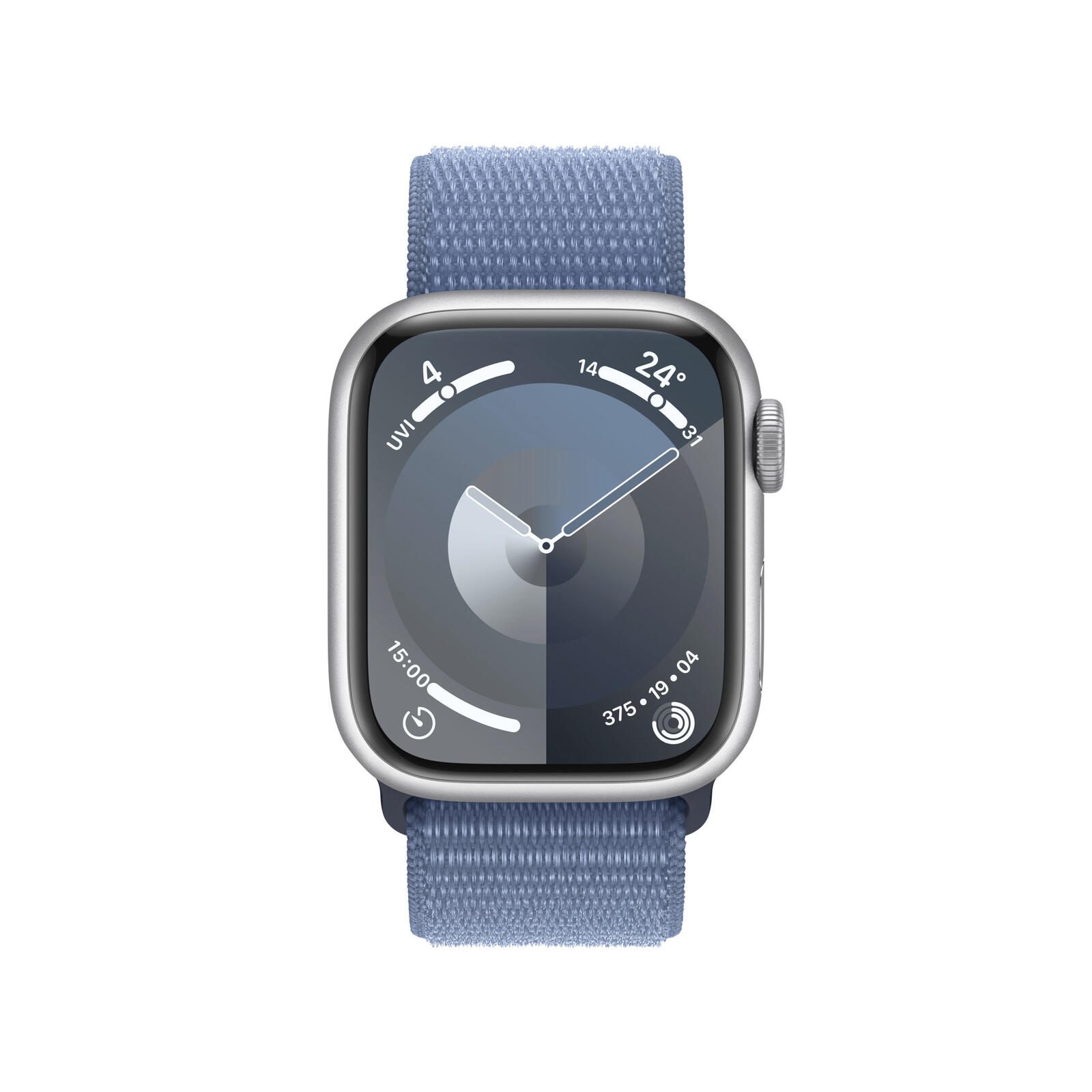 APPLE APPLE WATCH SERIES 9 GPS 45MM SILVER ALU WINTER BLUE SP LOOP Viedais pulkstenis, smartwatch