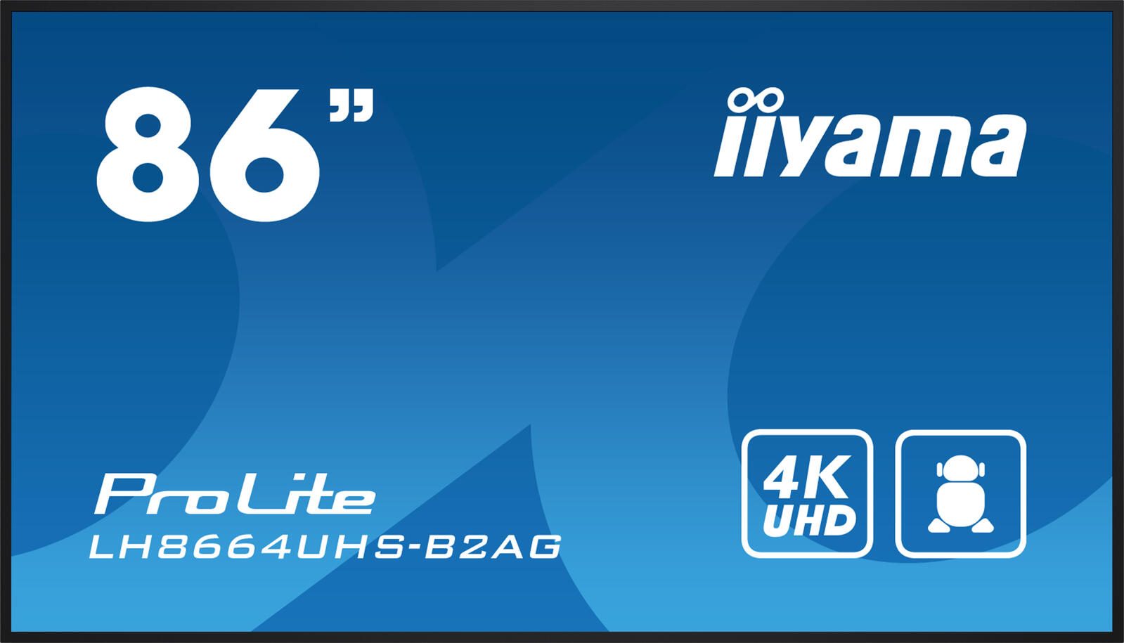 Dis Public 86 Iiyama LH8664UHS-B2AG UHD publiskie, komerciālie info ekrāni