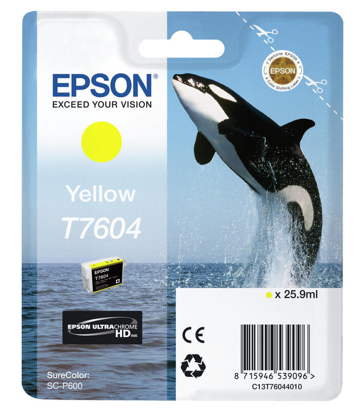 Ink Epson Singlepack Yellow | SureColor SC-P600 kārtridžs