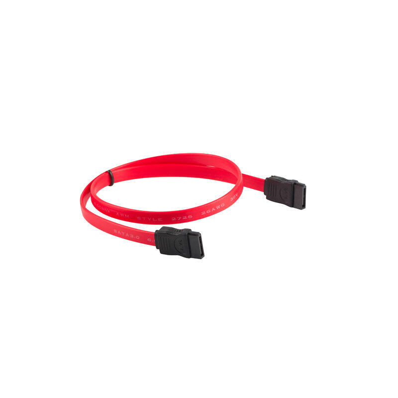 Lanberg CA-SASA-10CU-0050-R (SATA - SATA ; 0,50m; red color) kabelis datoram