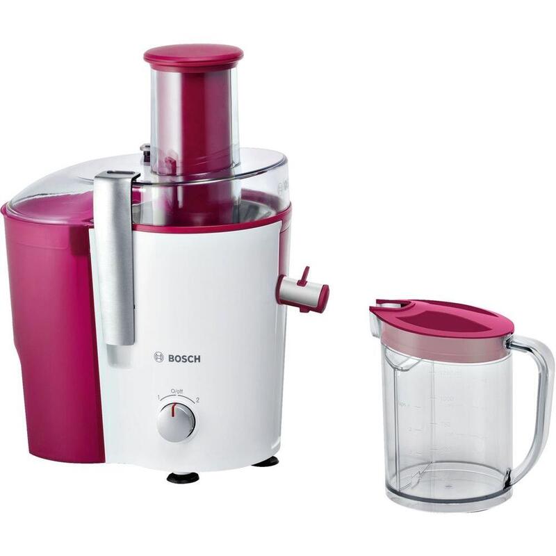 Bosch MES25C0 juice maker Centrifugal juicer Cherry,Transparent,White 700 W Sulu spiede