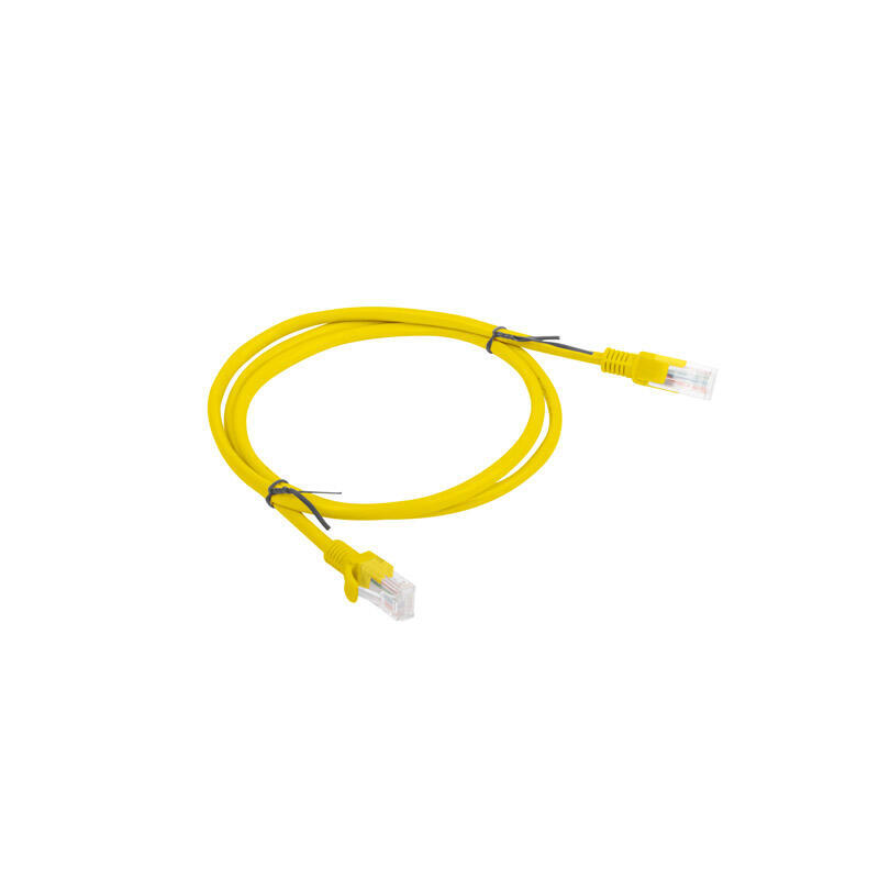 Patchcord cat.5e 1.0M   UTP yellow tīkla kabelis