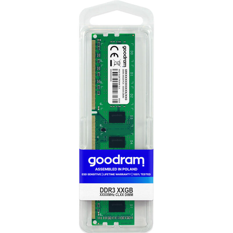 GoodRam DDR3, 8 GB, 1333MHz, CL9 (GR1333D364L9/8G) operatīvā atmiņa