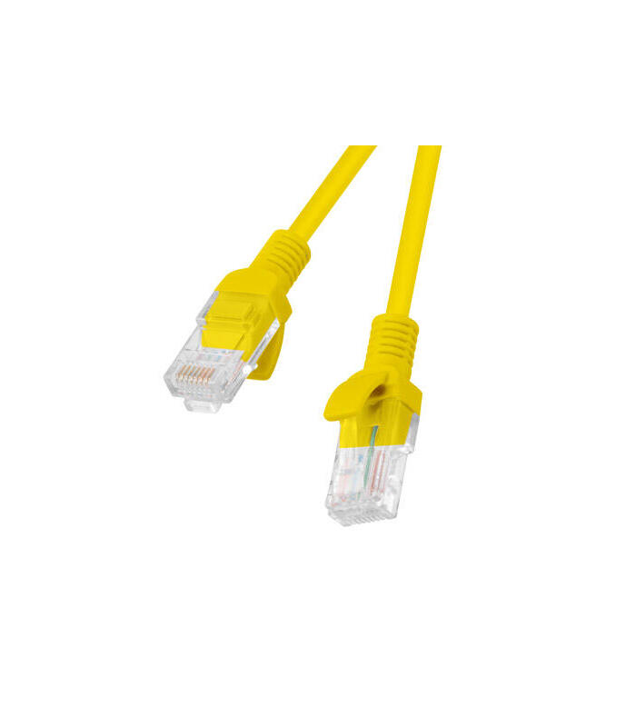 Patchcord cat.6 0.5M    UTP yellow tīkla kabelis