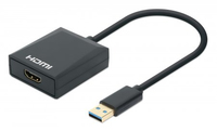 MANHATTAN USB-A USB 3.1 Gen 1 auf HDMI-Adapter 1080p@60Hz adapteris