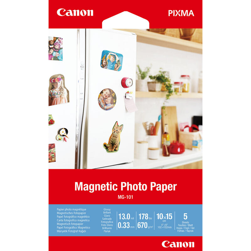 Canon MG-101 10x15 cm Magnetic Photo Paper 5 Sheets papīrs