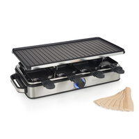Princess 162645 Raclette 8 Grill Deluxe - 1400 W - 220 - 240 V - 50 / 60 Hz - 455 mm - 226 mm - 145 mm (01.162645.01.001) 8713016103758