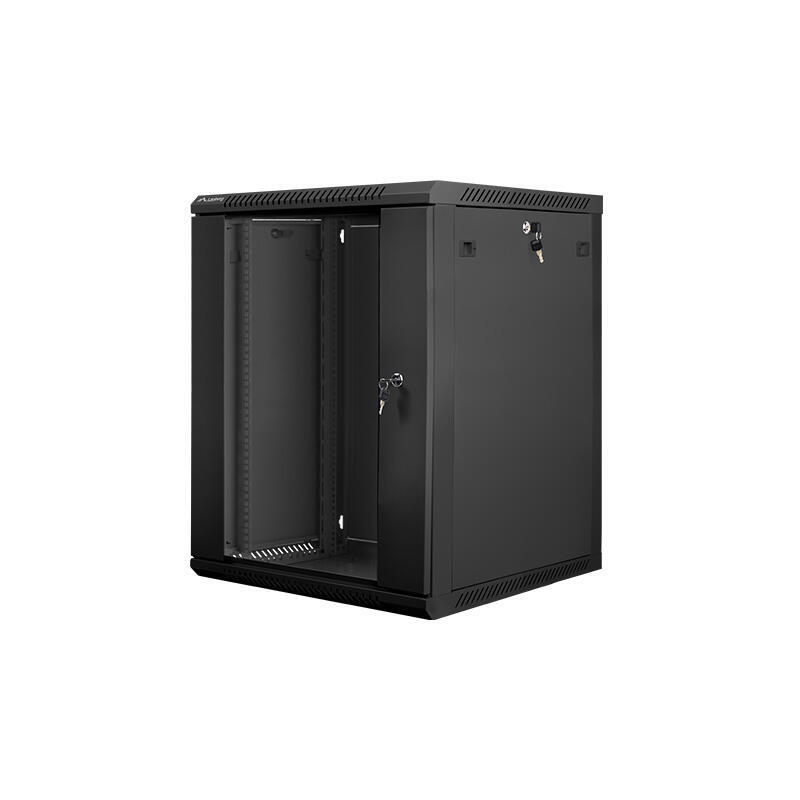 Wall-Mounted Rack 19''   15U 600X600mm black Serveru aksesuāri