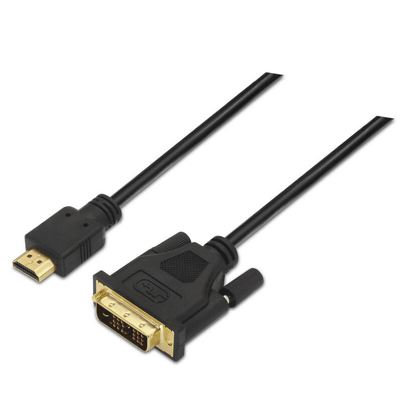 AISENS A117-0090 Videokabel-Adapter 1,8 m HDMI Typ A (Standard) DVI 18+1 Schwarz (A117-0090) 8436574700893 kabelis video, audio