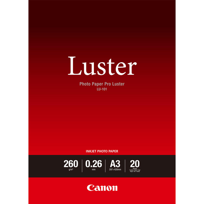 CANON LU-101 Photo Paper Pro Luster A3 foto papīrs