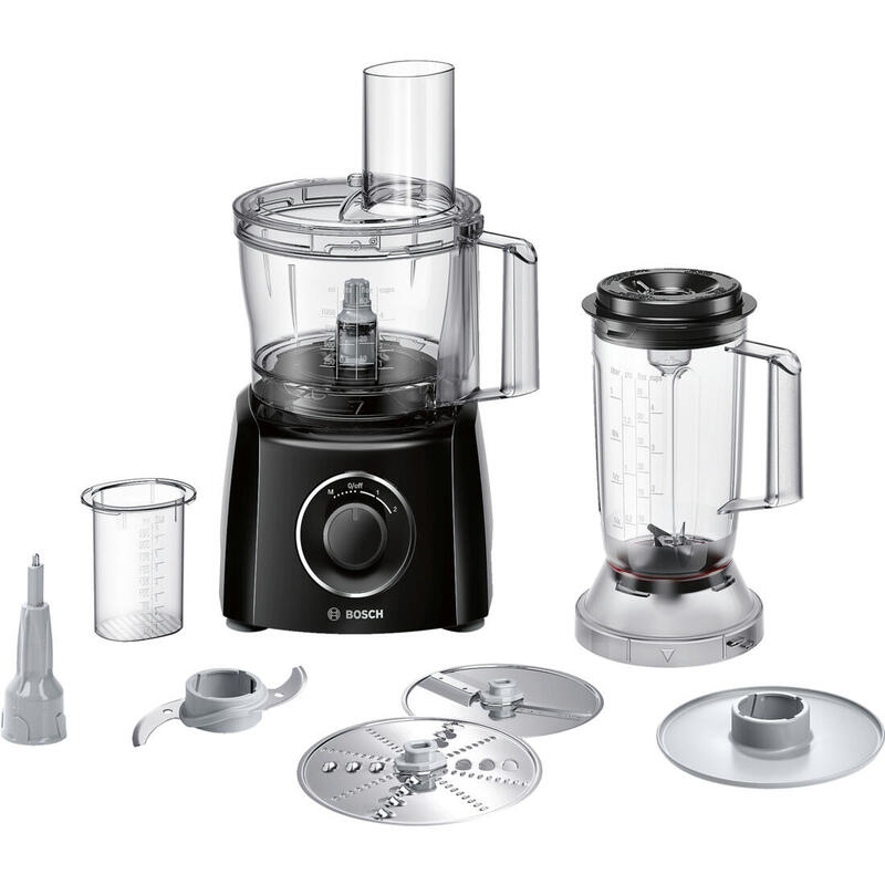 Bosch MCM3201B Food processor, 800W, Bowl capacity: 2.3L, 2 speed settings, Black Bosch Bosch MCM3201B  Black, 800 W, Number of speeds 2, 2, Virtuves piederumi