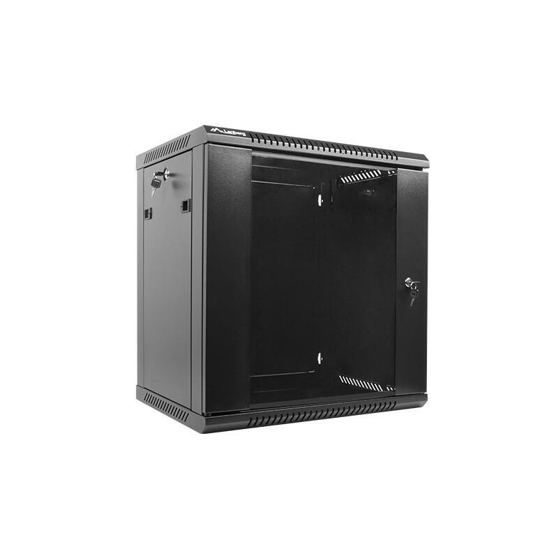 Wall-Mounted Rack 19''   12U 600X450mm black Serveru aksesuāri