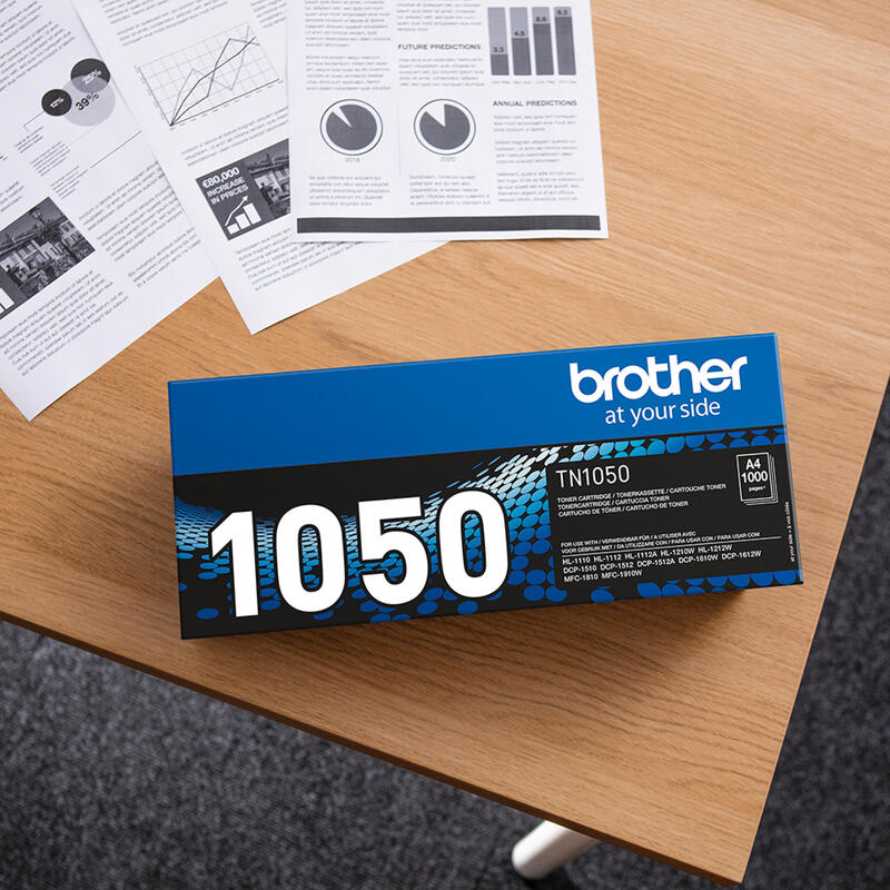 Brother TN-1050 Toner Cartridge, Black toneris