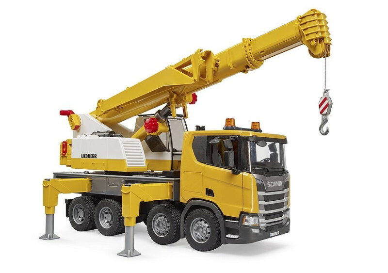 Bruder Vehicle Scania Super 560R Truck with crane Liebherr Rotaļu auto un modeļi