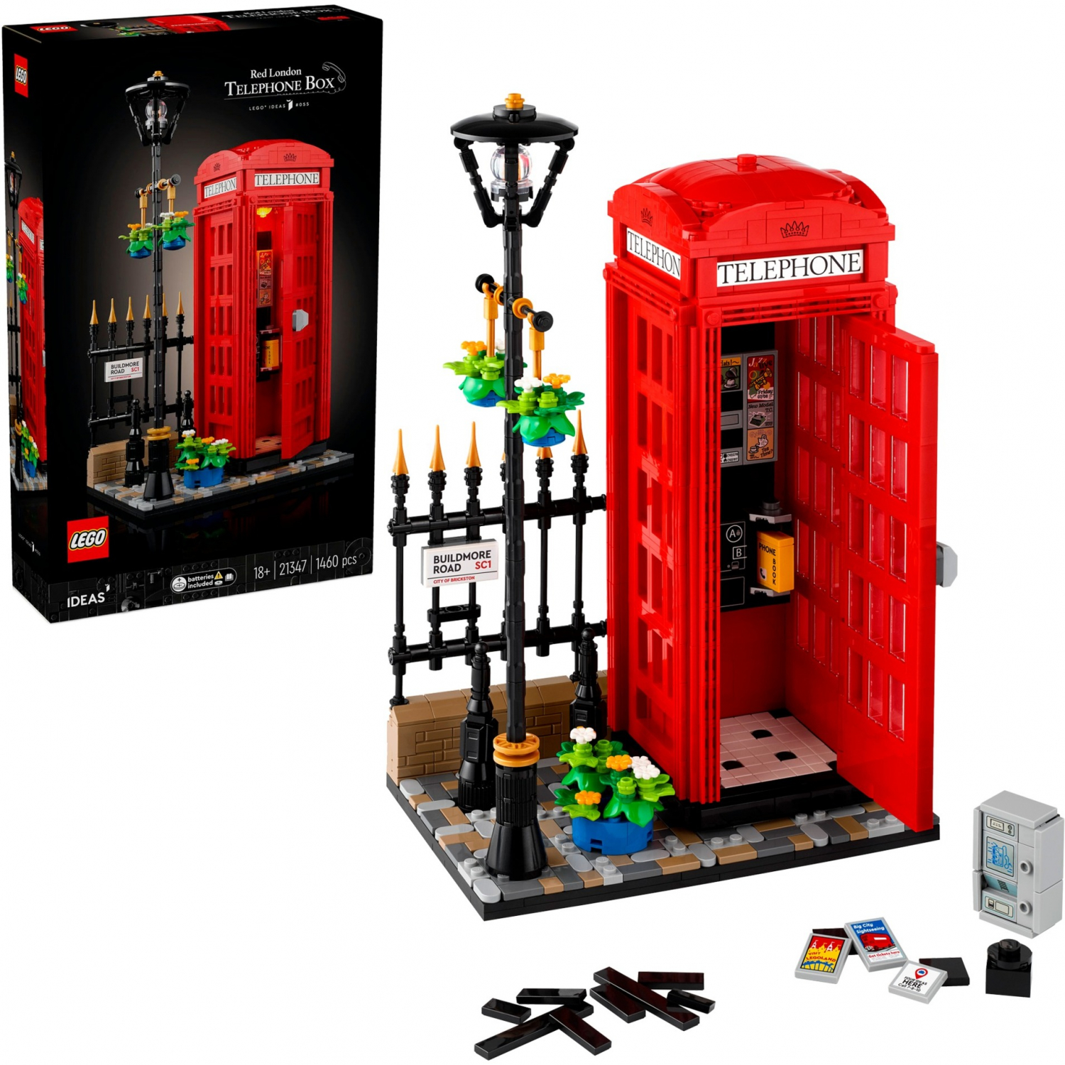 LEGO Ideas - Red London Telephone Box 21347 LEGO konstruktors