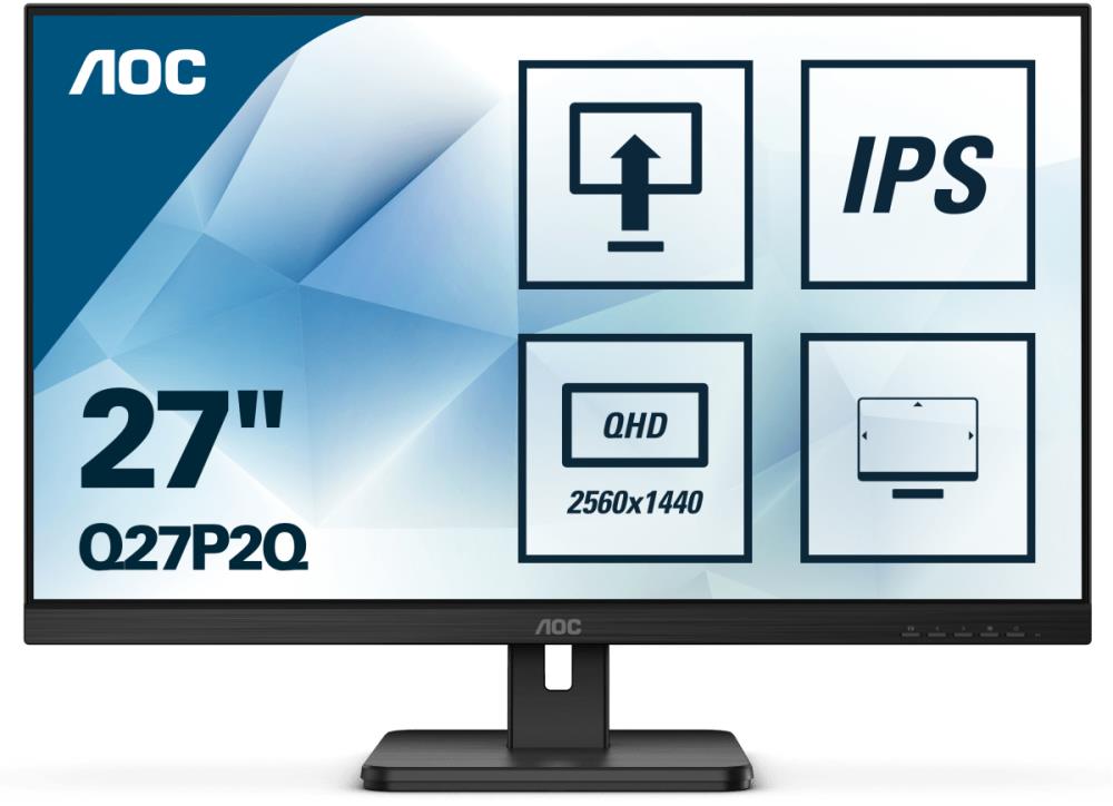 AOC Q27P2Q 27i 2560x1440 QHD IPS monitors