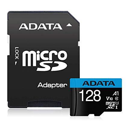 ADATA 128GB Micro SDXC V10 85MB/s + ad. atmiņas karte