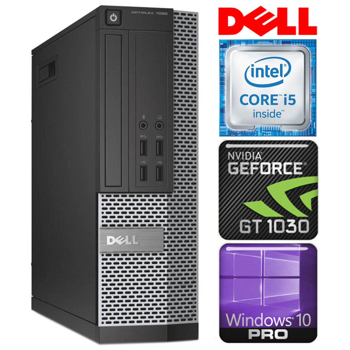 DELL 7020 SFF i5-4570 4GB 1TB GT1030 2GB DVD WIN10PRO/W7P RW32666P4 (UP4411532666)