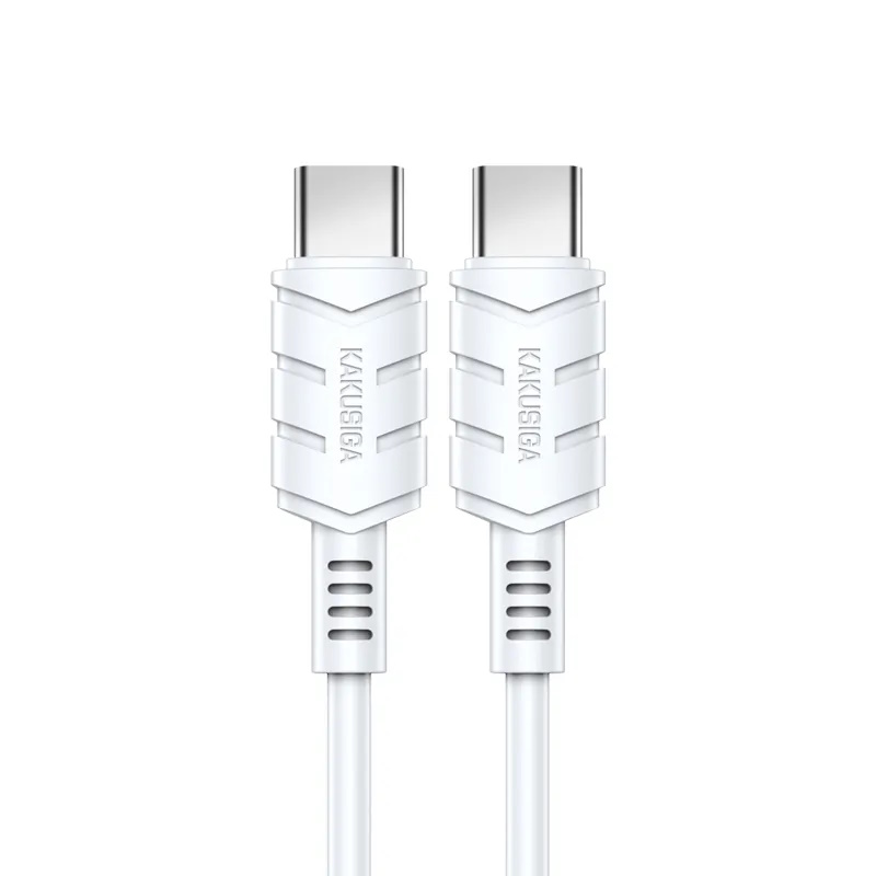 iKaku KSC-716 Type-C uz Type-C PD60W atras uzlades un datu parraides vads 2m White 6921042121352 USB kabelis