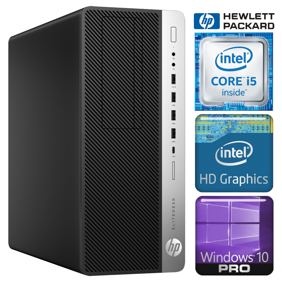 HP 800 G3 Tower i5-7500 8GB 512SSD M.2 NVME+2TB WIN10Pro RW33730 (EAN411533730)