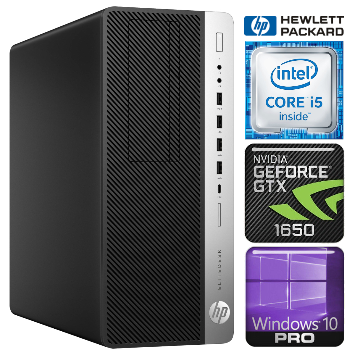 HP 800 G3 Tower i5-7500 64GB 128SSD M.2 NVME+1TB GTX1650 4GB WIN10Pro RW33821 (EAN411533821)