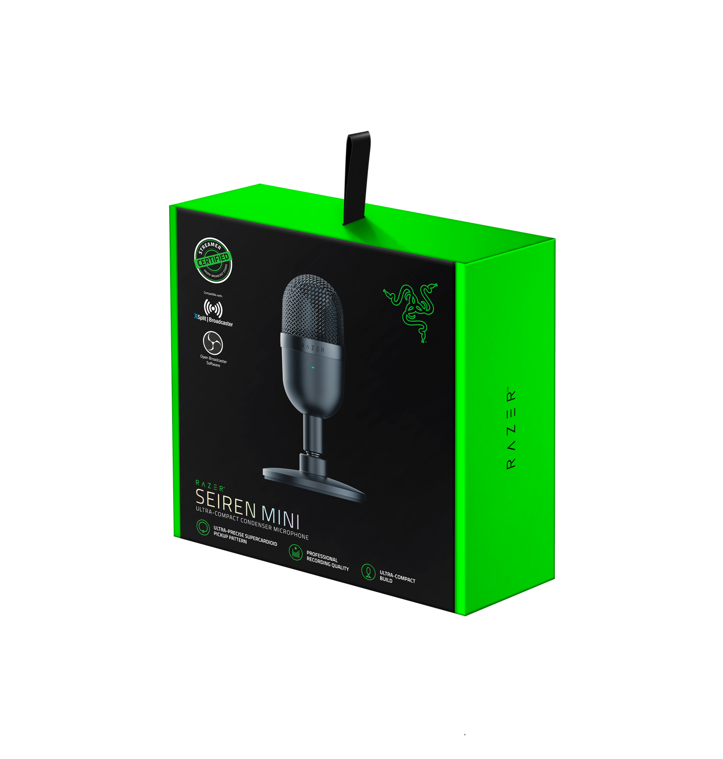 Razer Seiren Mini Condenser Microphone, Black, Wired Mikrofons