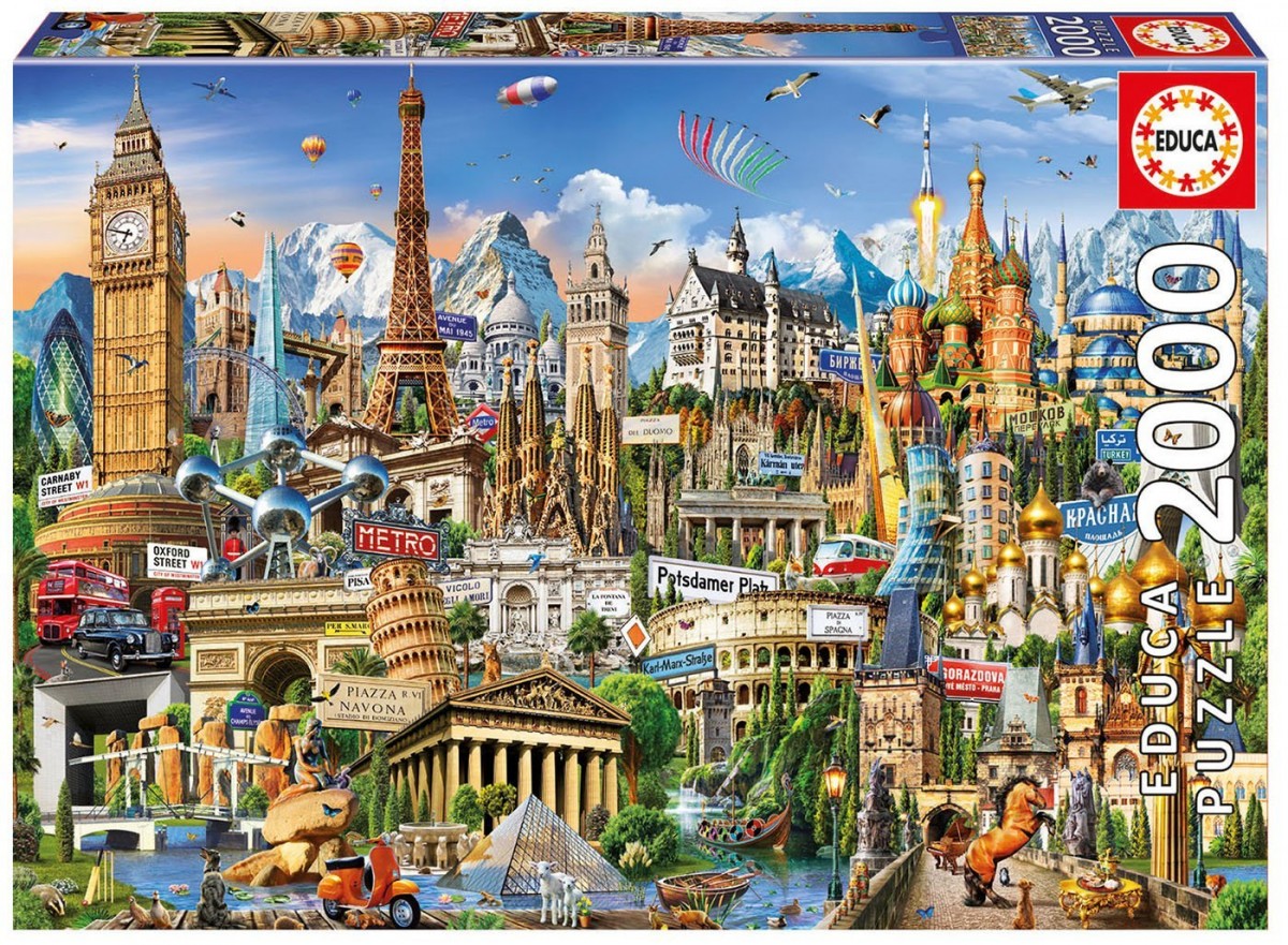 Puzzle 2000 elements Europe 17697 (8412668176973) puzle, puzzle