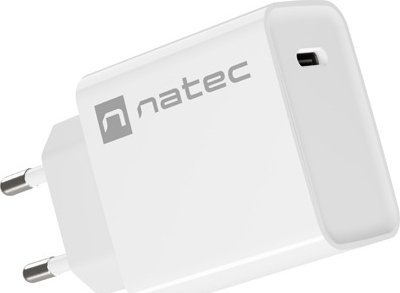 NATEC USB CHARGER RIBERA USB-C 20W PD WHITE iekārtas lādētājs