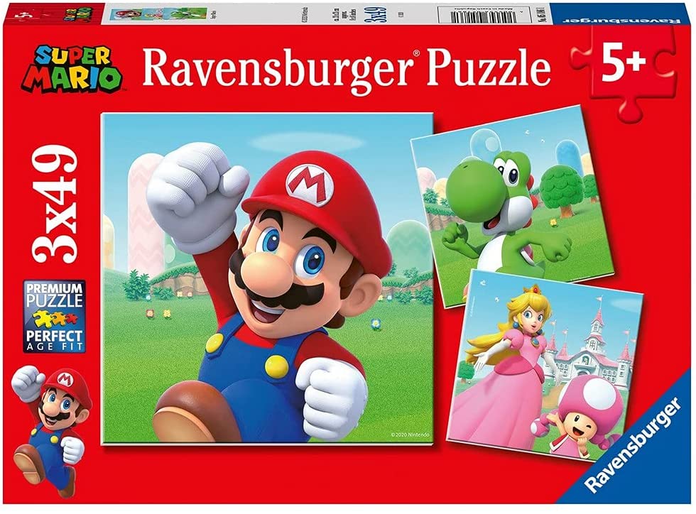 Ravensburger Puzzle Super Mario 3x49 - 05186 galda spēle