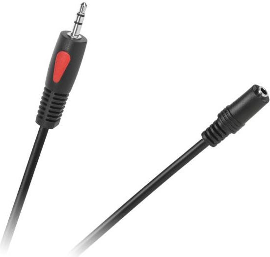 Kabel Jack 3.5mm - Jack 3.5mm 5m czarny (KPO4006-5.0) KPO4006-5.0 (5901890014977) kabelis video, audio