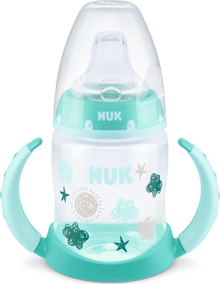 NUK Butelka kubek niekapek z uchwytem 150 ml Chmurki NUK 743943B (5906732728272) piederumi bērnu barošanai