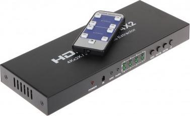 System przekazu sygnalu AV PRZELACZNIK HDMI-SW-4/2-MATRIX HDMI-SW-4/2-MATRIX (5902887027024)