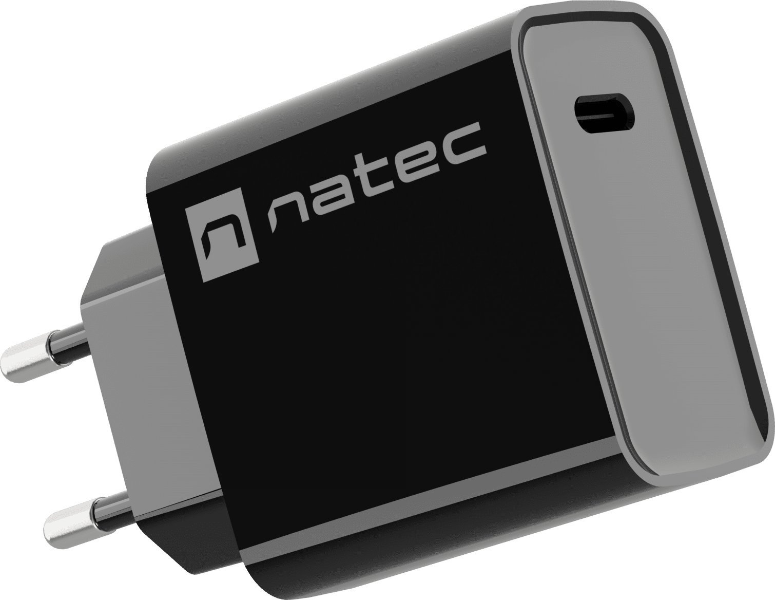 NATEC USB CHARGER RIBERA USB-C 20W PD BLACK iekārtas lādētājs